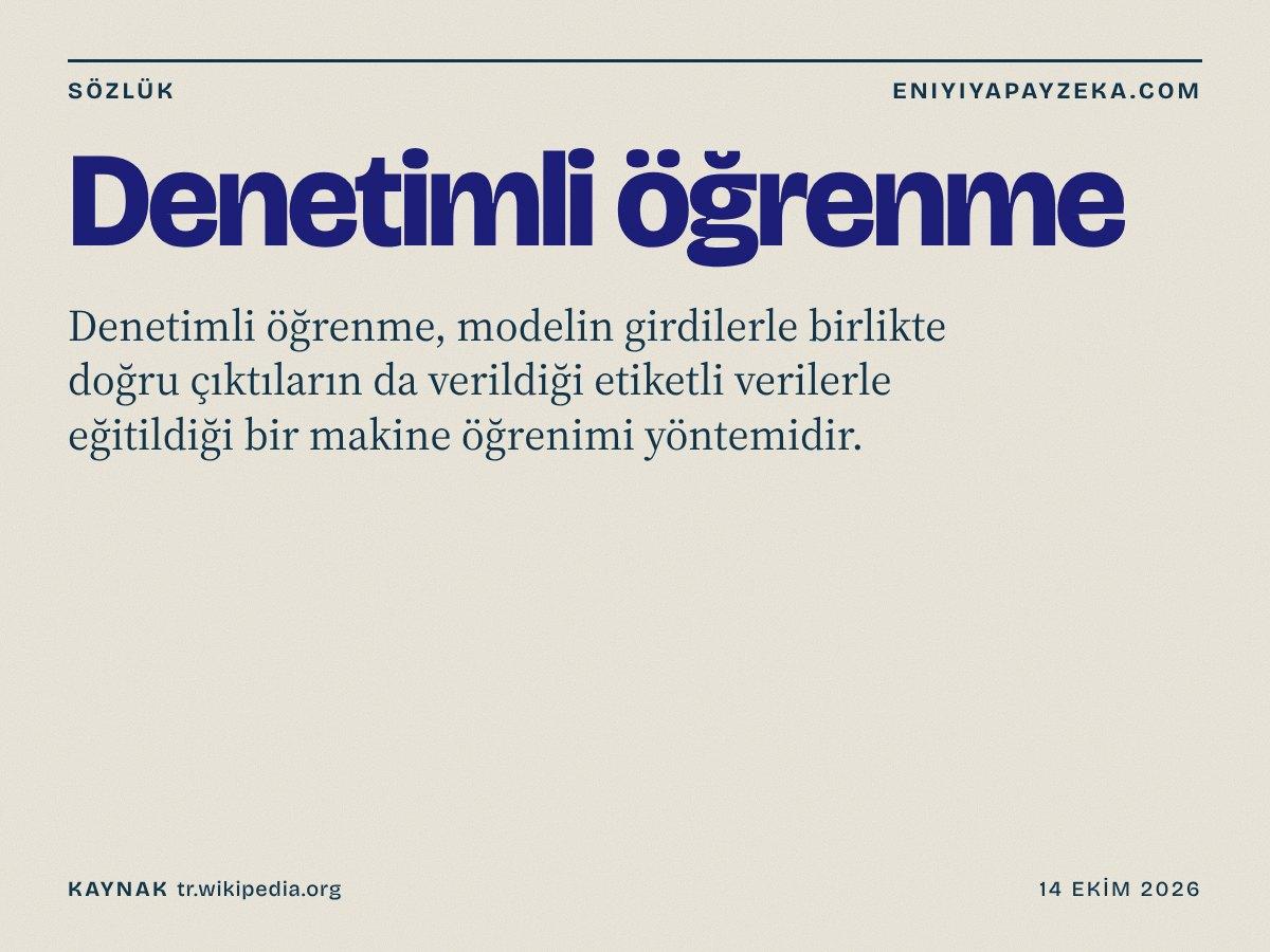 Denetimli öğrenme kapağı