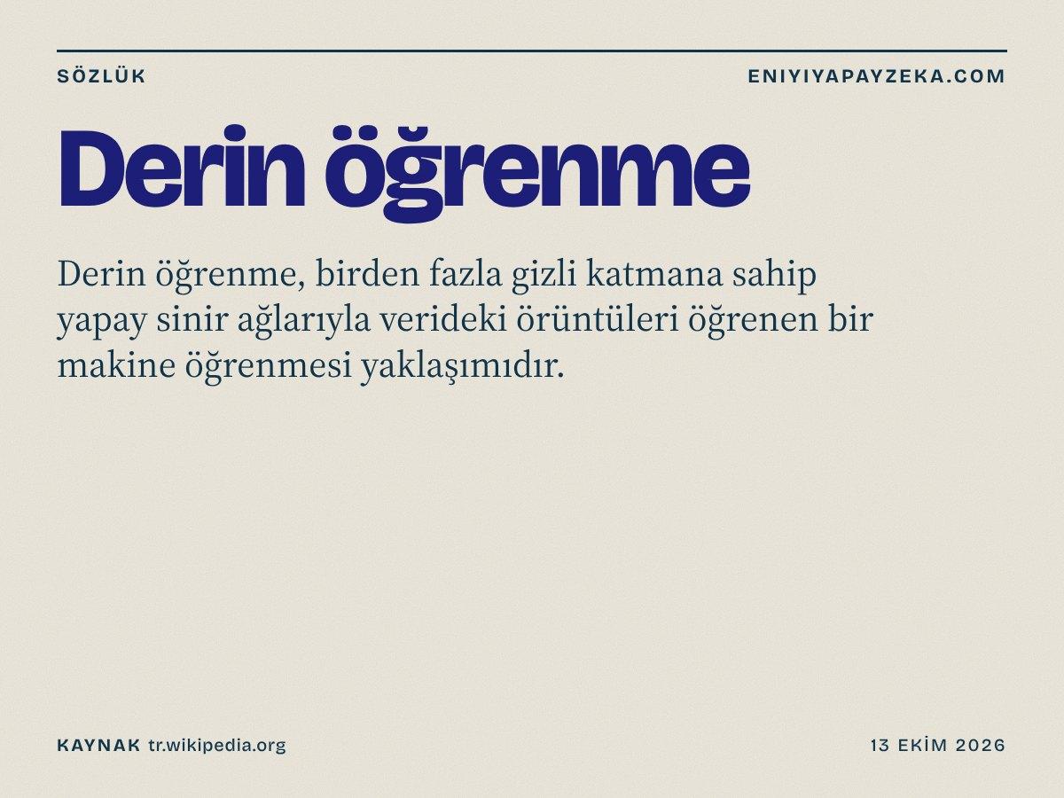 Derin öğrenme kapağı