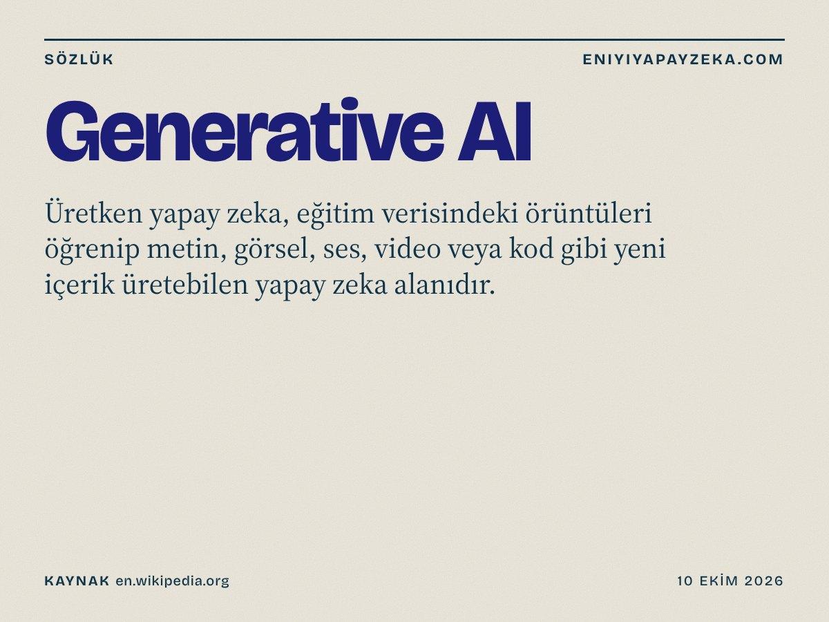 Generative AI (Üretken Yapay Zeka) kapağı